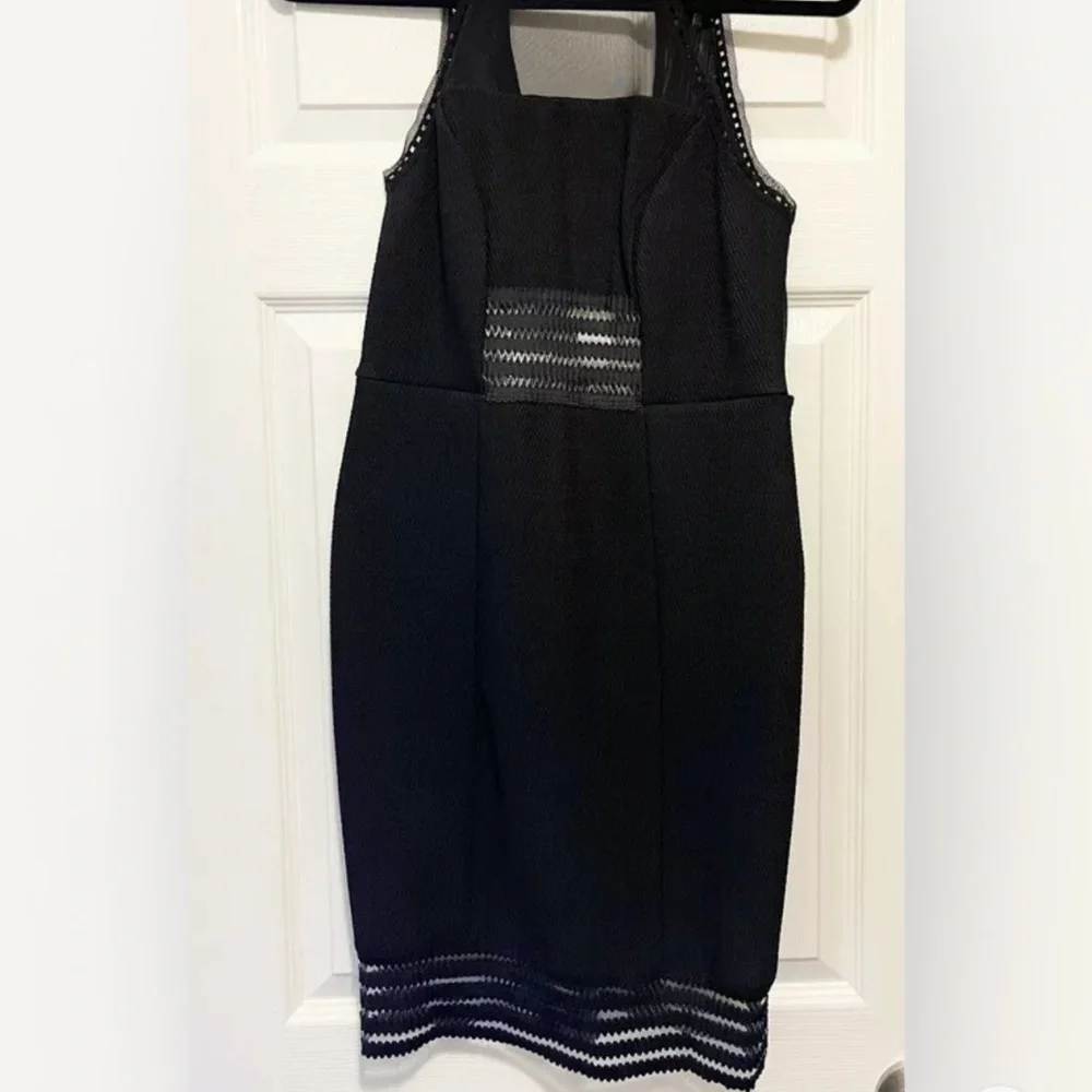 NWT Topshop Bodycon Black Sleeveless Dress US 8 - Picture 5 of 5